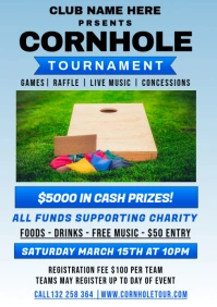 Cornhole Tournament A4 template