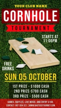 Cornhole Tournament Instagram Reel template