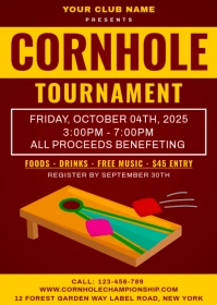 Cornhole Tournament A6 template