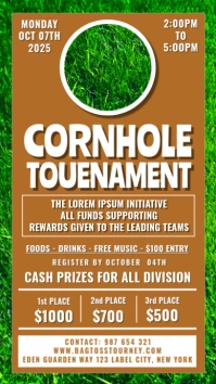 Cornhole Tournament Instagram Story template
