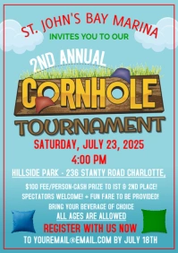 Cornhole Tournament A4 template