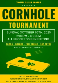 Cornhole Tournament A1 template
