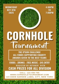 Cornhole Tournament A5 template
