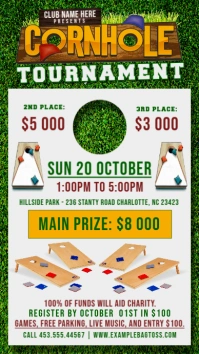 Cornhole Tournament Instagram Story template