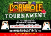 Cornhole Tournament A5 template
