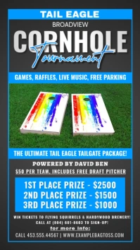 Cornhole Tournament template
