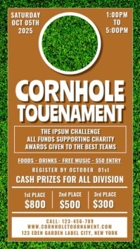 Cornhole Tournament Instagram Reel template