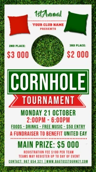 Cornhole Tournament Instagram Story template