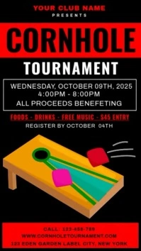Cornhole Tournament Instagram Reel template