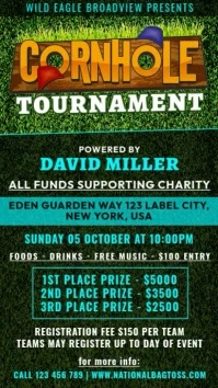 Cornhole Tournament Instagram-Reel template
