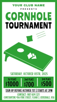 Cornhole Tournament Instagram Story template