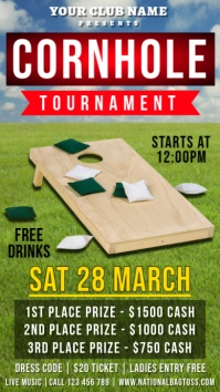 Cornhole Tournament Instagram Story template