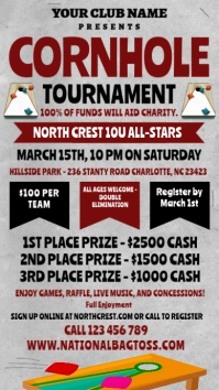 Cornhole Tournament Instagram Story template
