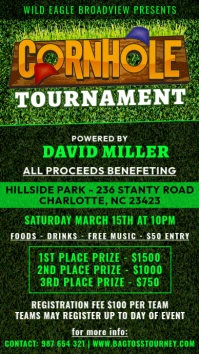Cornhole Tournament WhatsApp Status template