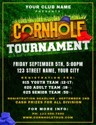 Cornhole Tournament Iflaya (Incwadi ye-US) template