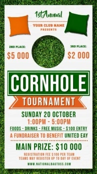 Cornhole Tournament Reel Instagram template