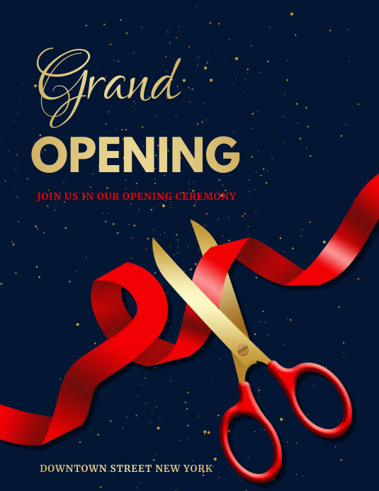 retail,event,opening coming soon Ulotka (US Letter) template