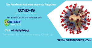 Corona CheckUp Banner Facebook begivenhed cover template