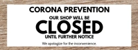 Corona Prevention Customer Information Closed รูปปกบน Facebook template