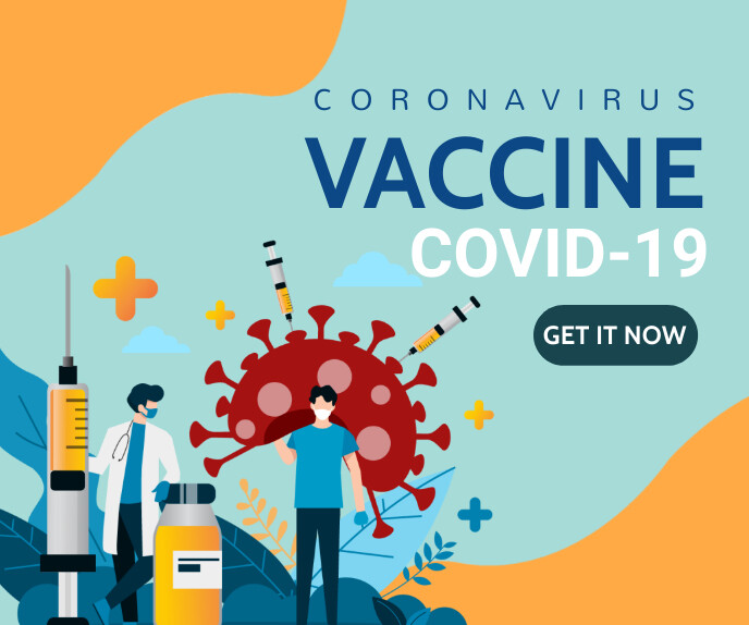 corona virus, Corona awareness ,corona vaccin Duży prostokąt template