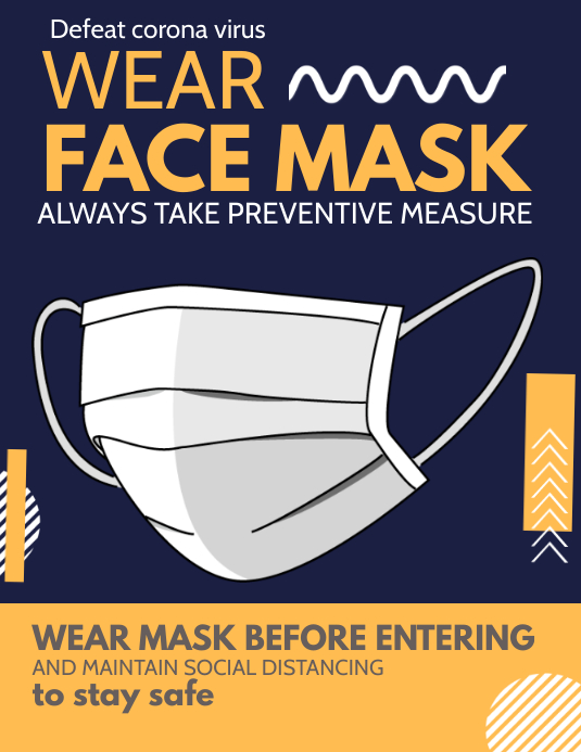 Copy of Corona virus awareness,wear mask | PosterMyWall