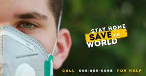 Corona Virus awareness Campaign Facebook begivenhed cover template