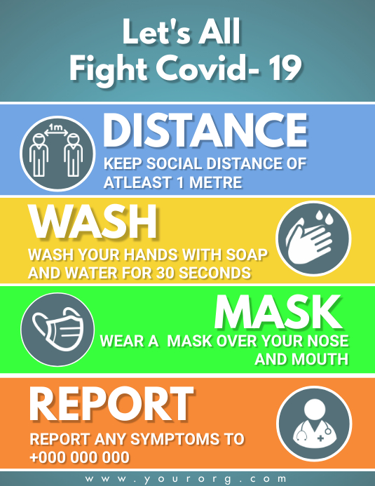 Corona Virus Pamflet (VSA Brief) template