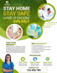 Corona Virus Flyer template