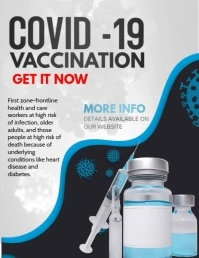 corona virus flyers, vaccination, Omicron alert template