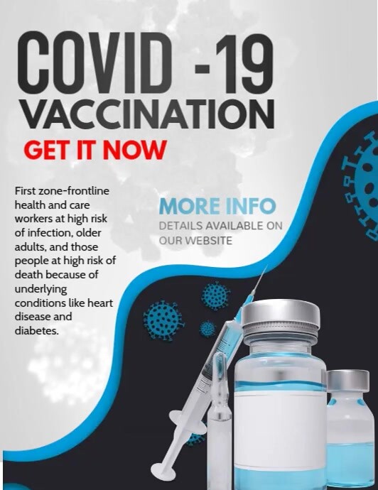 corona virus flyers, vaccination, Omicron alert template