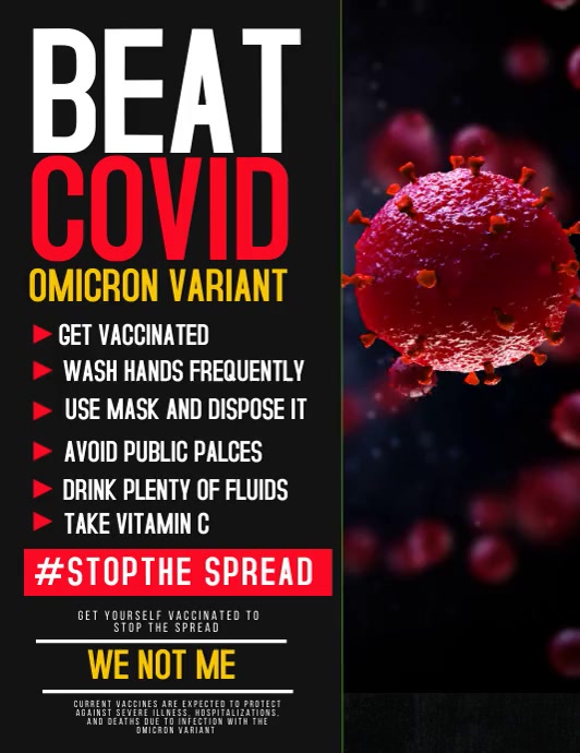 Corona Virus Flyer Vorlage Postermywall