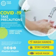 corona virus template,health Message Instagram