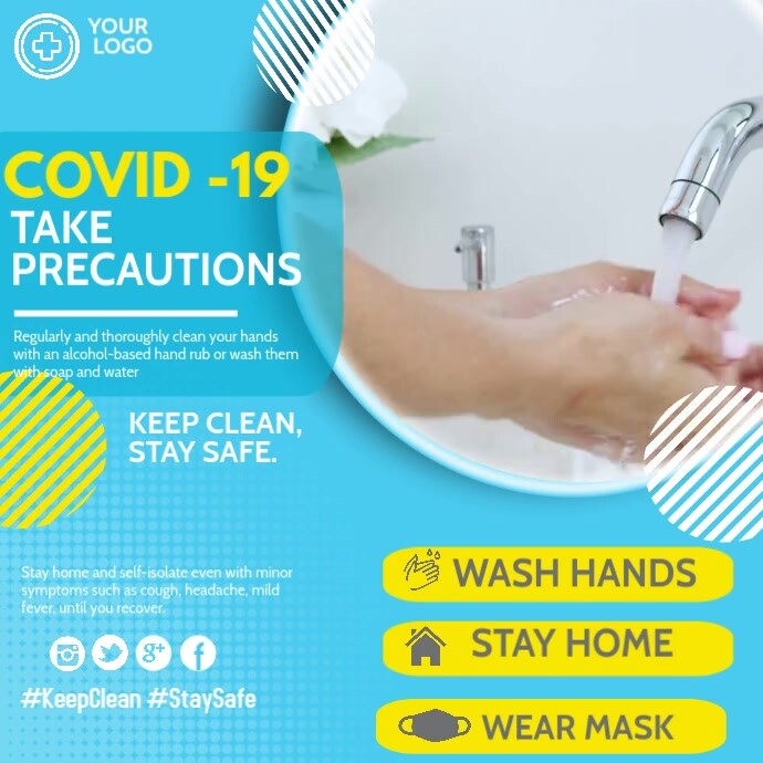 corona virus template,health Instagram Post