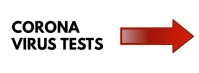 Corona Virus Tests Arrow Information Banner Portada de Facebook template