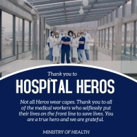 Corona Virus Thank you Square (1:1) template