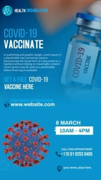 Corona Virus Vaccinate Instagram story template
