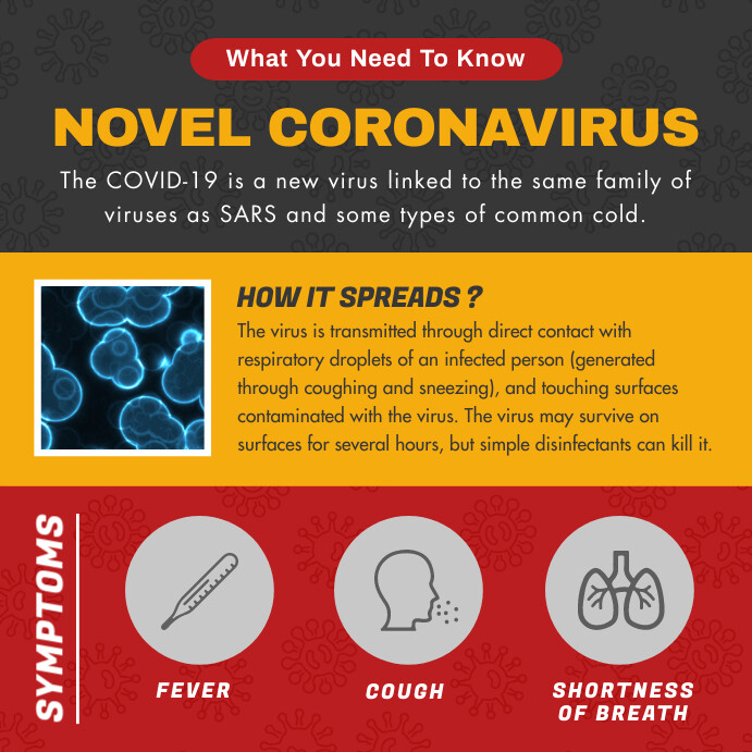 Fakta Dasar Coronavirus Instagram I Templat Postermywall