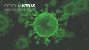 Coronavirus Covid 19 coverage zoom background Presentación (16:9) template