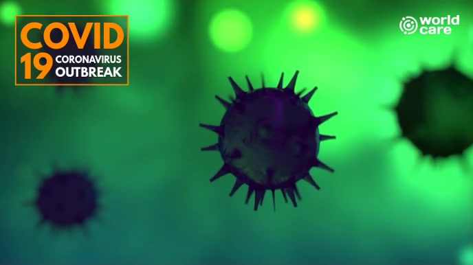 Coronavirus Covid 19 news zoom background Apresentação (16:9) template