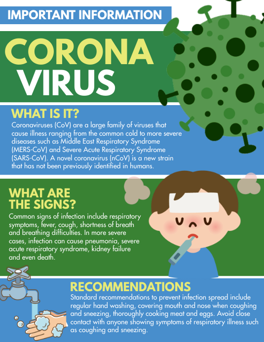 Coronavirus Template | PosterMyWall
