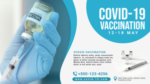 Coronavirus informative vaccination twitter p template