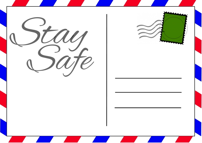 Coronavirus Postkarte Vorlage Postermywall
