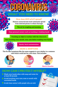 Covid 19 Corona Virus Prevention Poster Template Postermywall
