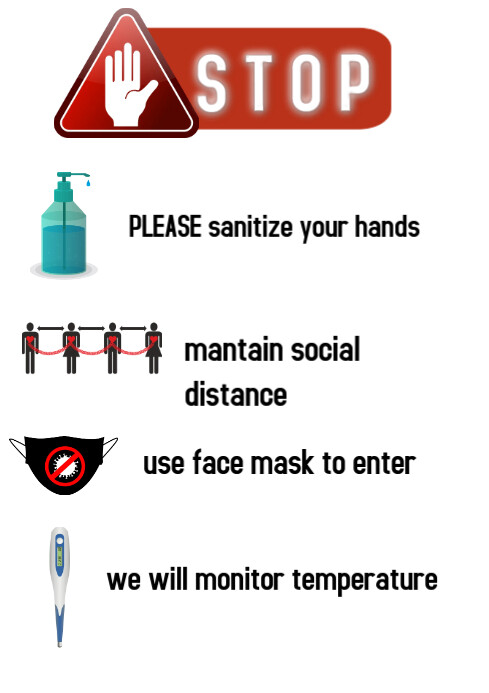 Tindakan Pencegahan Coronavirus Covid19 Masker Wajah Templat Postermywall