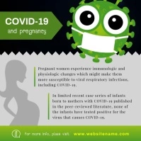Coronavirus Precautions for Preganant Women V Square (1:1) template