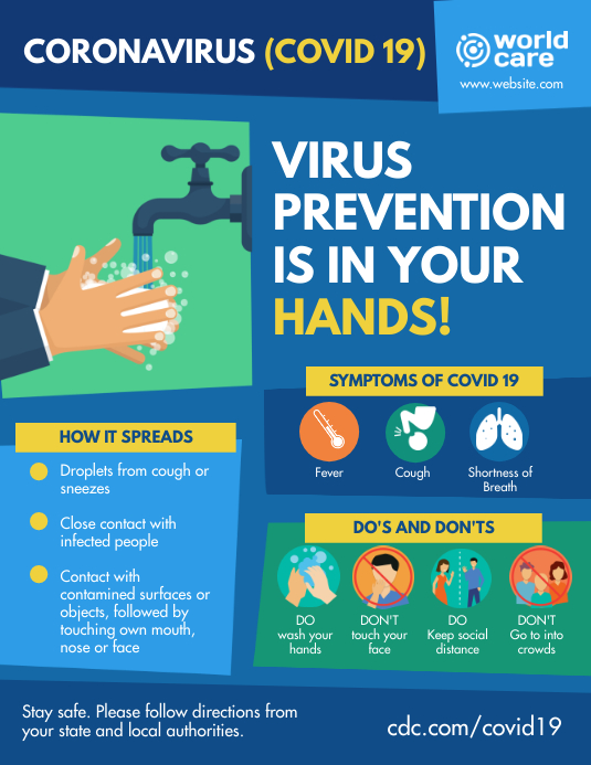 Pencegahan Gejala Coronavirus Templat Postermywall Pencegahan Gejala Coronavirus Templat Postermywall