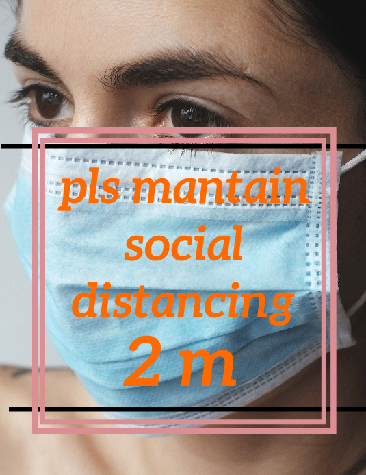 coronavirus social distance template | PosterMyWall