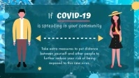 Coronavirus Social Distancing Facebook Cover template