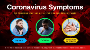 Black Coronavirus Symptoms Awareness Facebook-covervideo Template