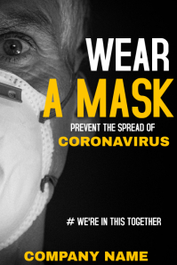 Wear a Mask Coronavirus Prevention Template | PosterMyWall